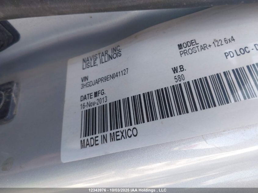 2014 International Prostar VIN: 3HSDJAPR9EN041127 Lot: 12343976