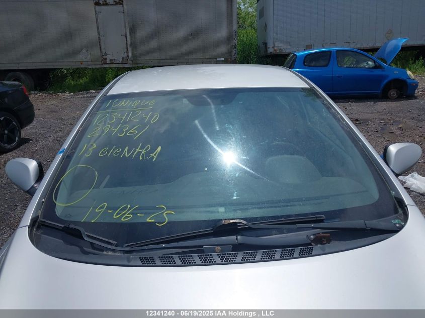 2013 Hyundai Elantra L VIN: 5NPDH4AE2DH294361 Lot: 12341240X