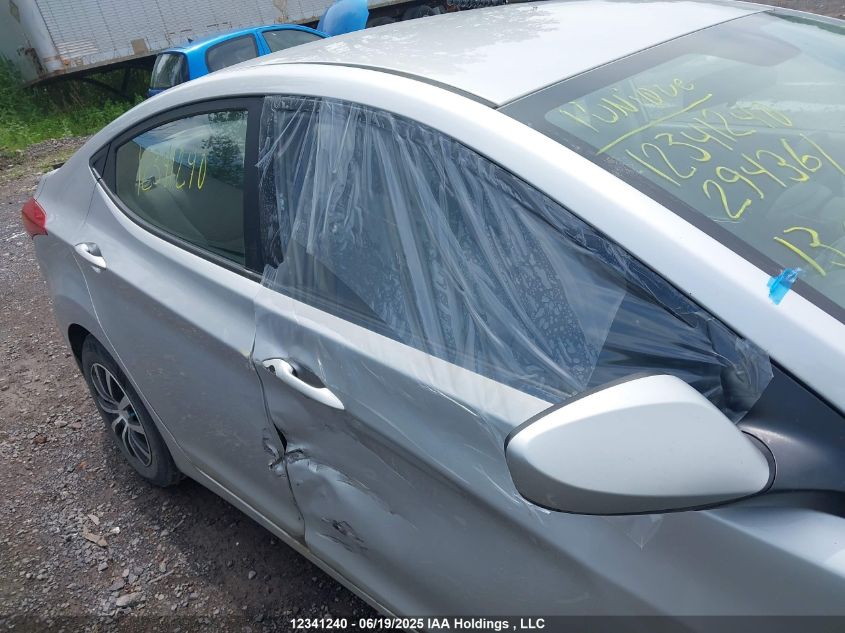 2013 Hyundai Elantra L VIN: 5NPDH4AE2DH294361 Lot: 12341240X