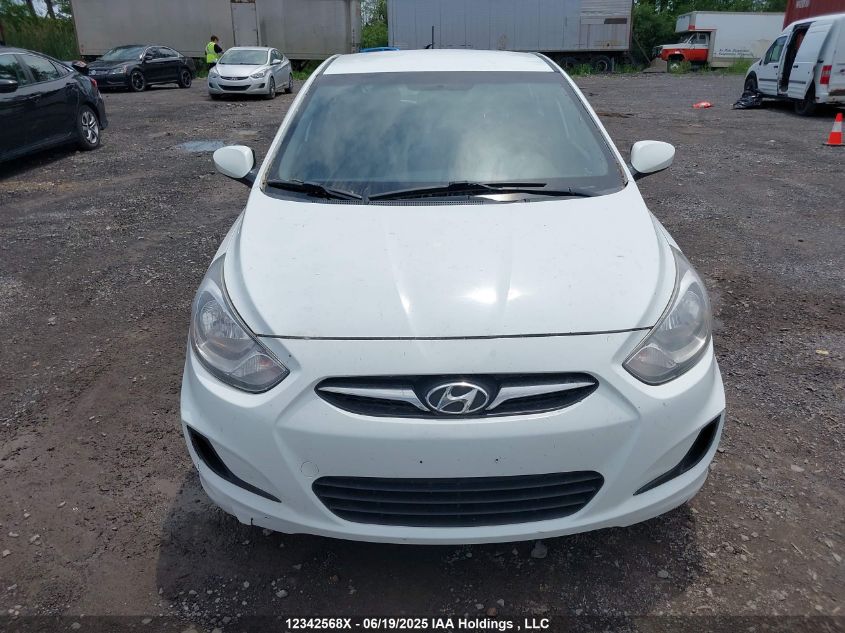 2013 Hyundai Accent Gl VIN: KMHCT5AE5DU126781 Lot: 12342568X