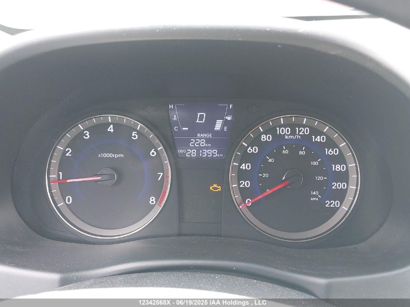 2013 Hyundai Accent Gl VIN: KMHCT5AE5DU126781 Lot: 12342568X