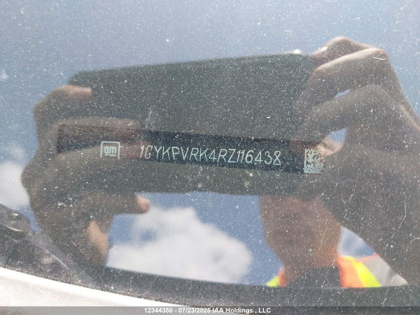 2024 Cadillac Lyriq Sport 2 Rwd VIN: 1GYKPVRK4RZ116438 Lot: 12344350