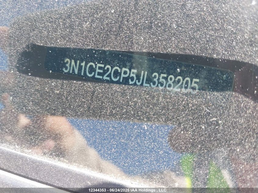 2018 Nissan Versa VIN: 3N1CE2CP5JL358205 Lot: 12344353