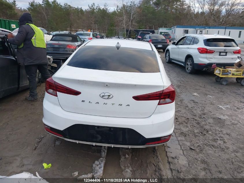2019 Hyundai Elantra Preferred VIN: KMHD84LF9KU806038 Lot: 12344406