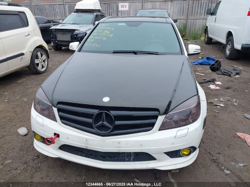 2010 Mercedes-Benz C 350 4Matic VIN: WDDGF8HB0AF433338 Lot: 12344665