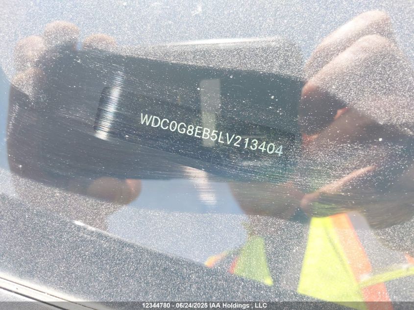 2020 Mercedes-Benz Glc VIN: WDC0G8EB5LV213404 Lot: 12344780