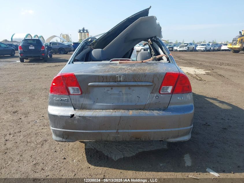 2005 Honda Civic Si Si VIN: 2HGES16835H000081 Lot: 12338024X