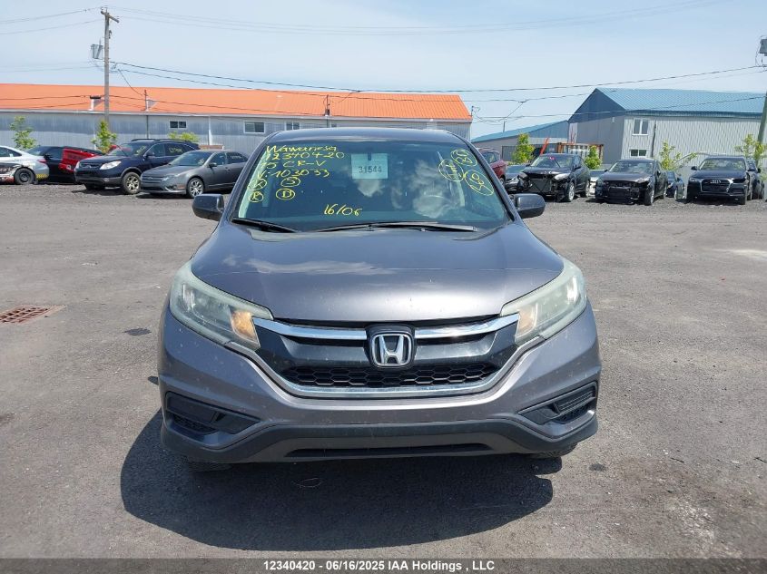 2015 Honda Cr-V Lx VIN: 2HKRM4H36FH103033 Lot: 12340420X
