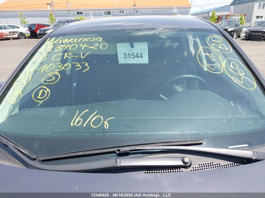 2015 Honda Cr-V Lx VIN: 2HKRM4H36FH103033 Lot: 12340420X