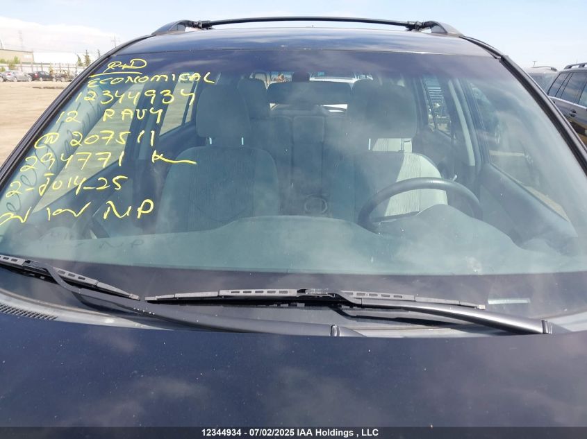 2012 Toyota Rav4 VIN: 2T3BF4DV0CW207511 Lot: 12344934