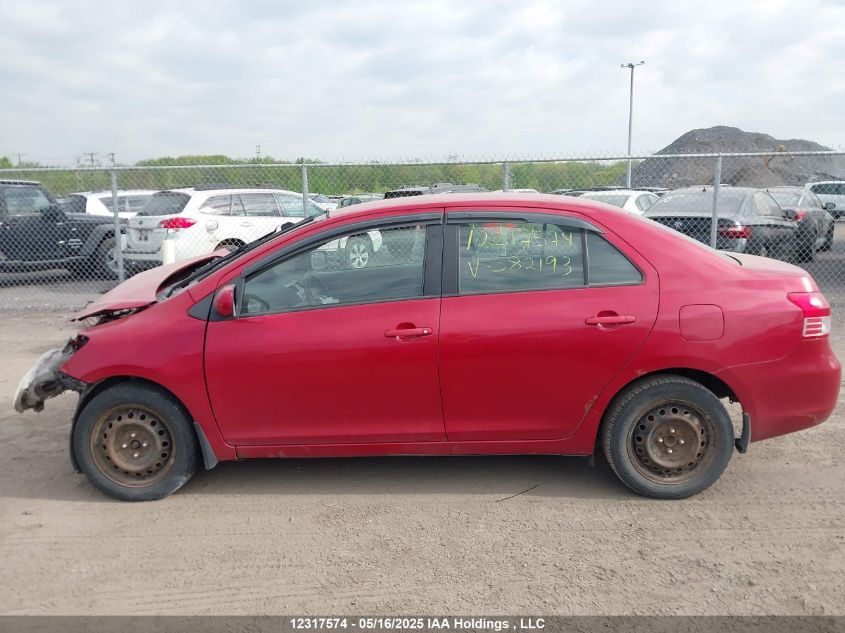 2010 Toyota Yaris VIN: JTDBT4K31A1382193 Lot: 12317574X