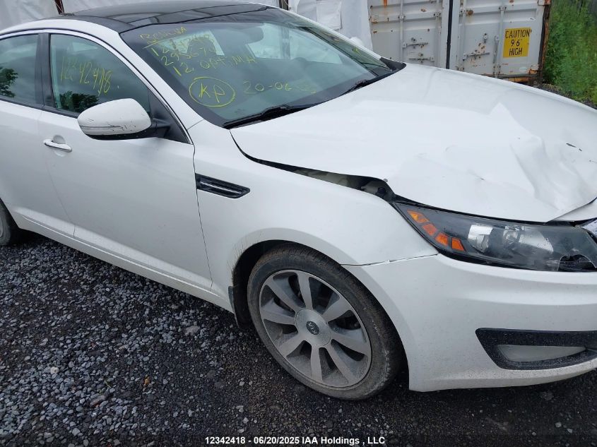 2012 Kia Optima Ex/Ex Luxury/Ex+ VIN: KNAGN4A72C5295674 Lot: 12342418X
