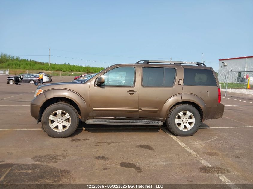 2005 Nissan Pathfinder Le VIN: 5N1AR18W55C757891 Lot: 12328576X
