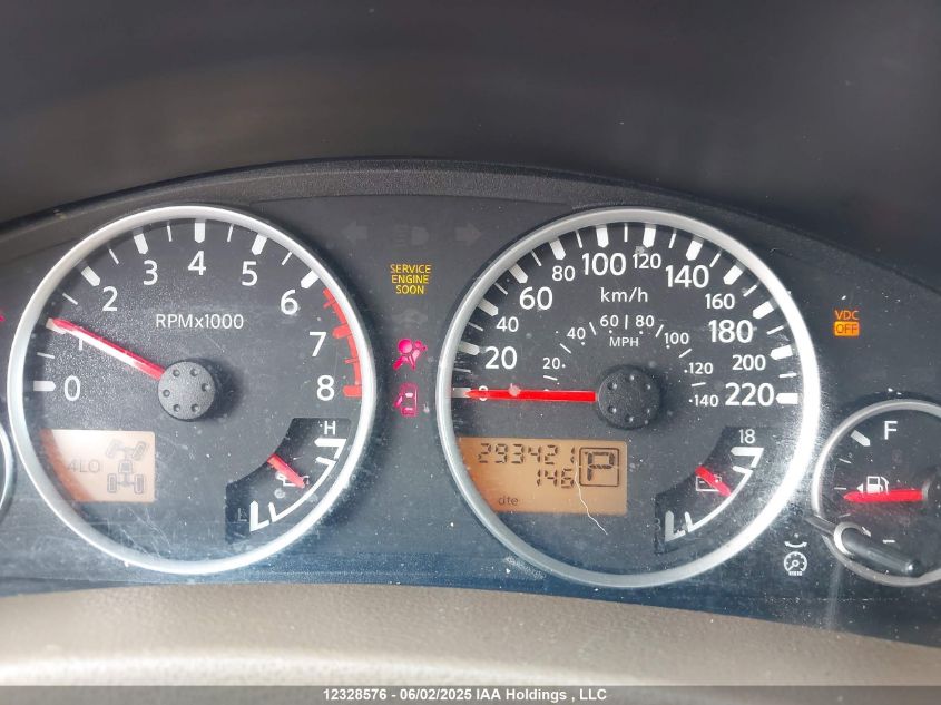 2005 Nissan Pathfinder Le VIN: 5N1AR18W55C757891 Lot: 12328576X