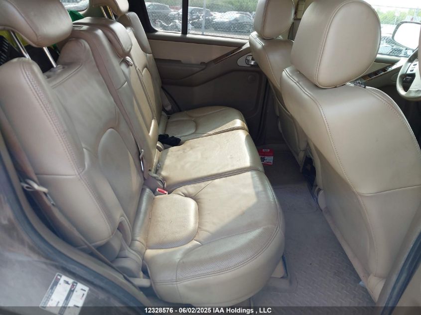 2005 Nissan Pathfinder Le VIN: 5N1AR18W55C757891 Lot: 12328576X