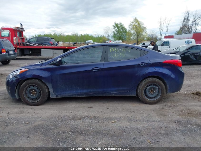 2013 Hyundai Elantra Gl VIN: 5NPDH4AE7DH418396 Lot: 12310804X