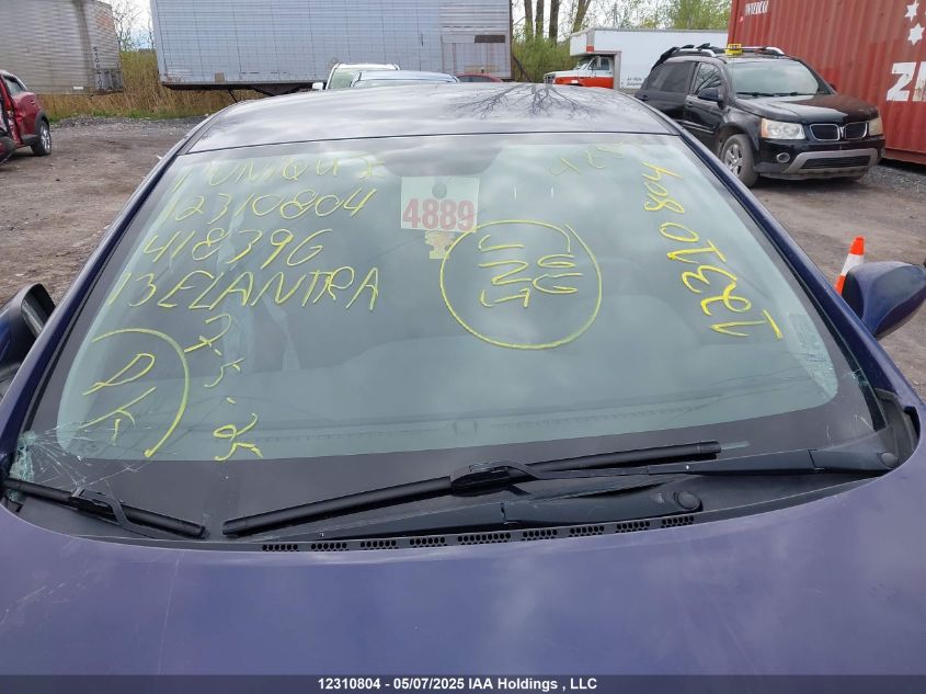 2013 Hyundai Elantra Gl VIN: 5NPDH4AE7DH418396 Lot: 12310804X