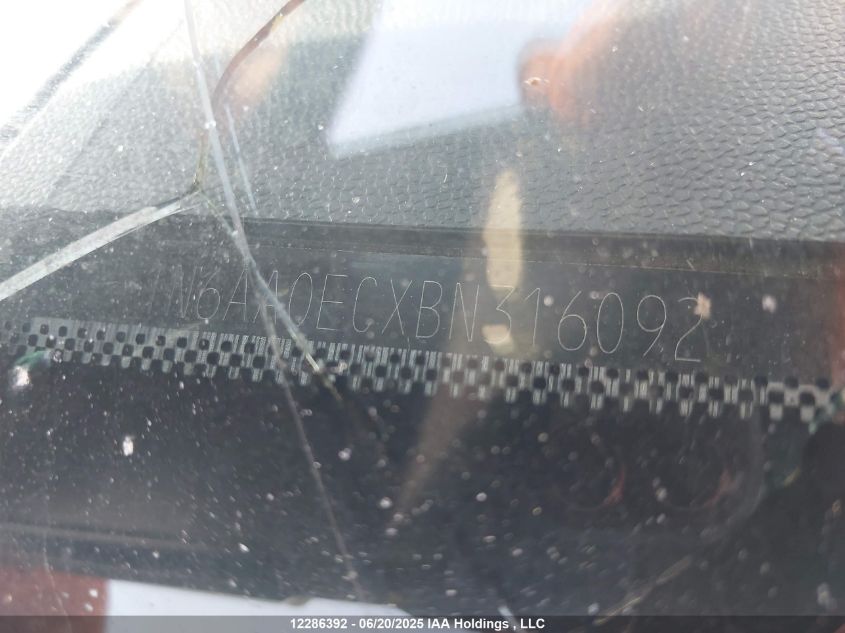 2011 Nissan Titan Pro-4X VIN: 1N6AA0ECXBN316092 Lot: 12286392X