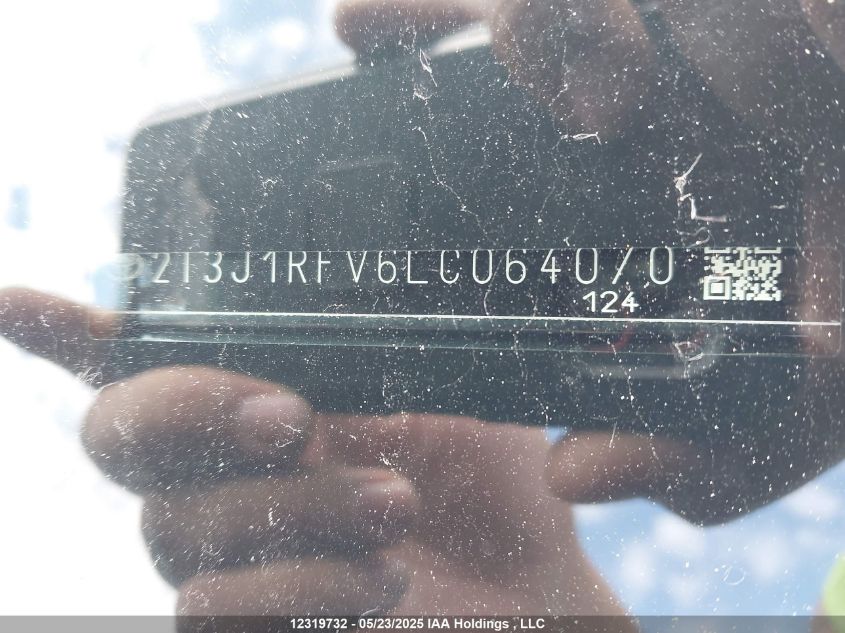 2020 Toyota Rav4 Trail VIN: 2T3J1RFV6LC064070 Lot: 12319732X