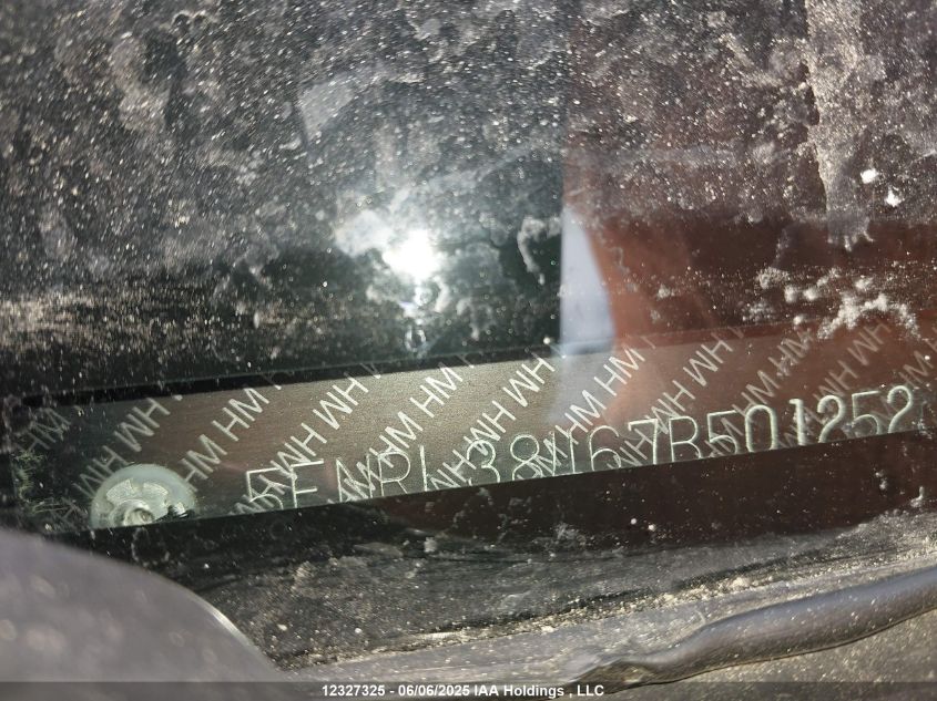 2007 Honda Odyssey Ex VIN: 5FNRL38467B501252 Lot: 12327325X