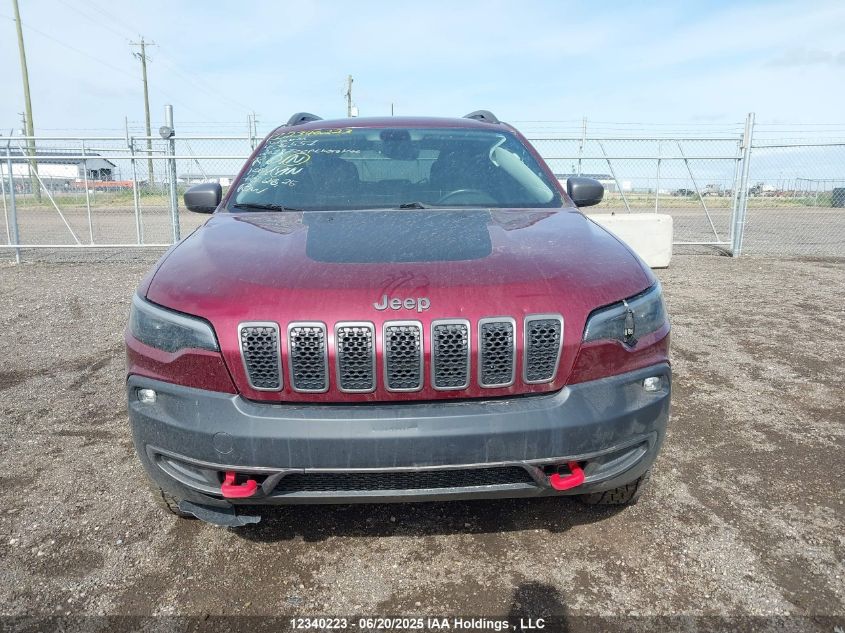 2019 Jeep Cherokee Trailhawk VIN: 1C4PJMBN2KD436551 Lot: 12340223X