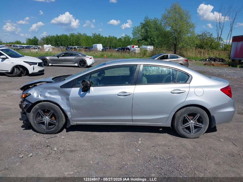 2012 Honda Civic Lx VIN: 2HGFB2E42CH015757 Lot: 12324917X