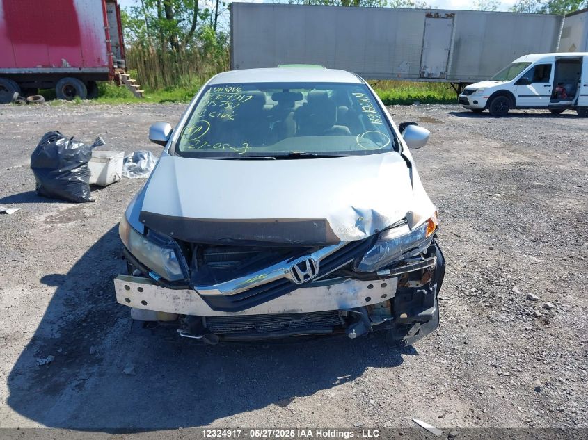 2012 Honda Civic Lx VIN: 2HGFB2E42CH015757 Lot: 12324917X