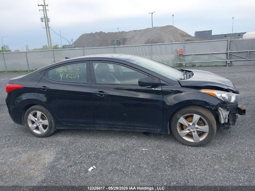 2013 Hyundai Elantra Gls VIN: 5NPDH4AE2DH182207 Lot: 12325817X