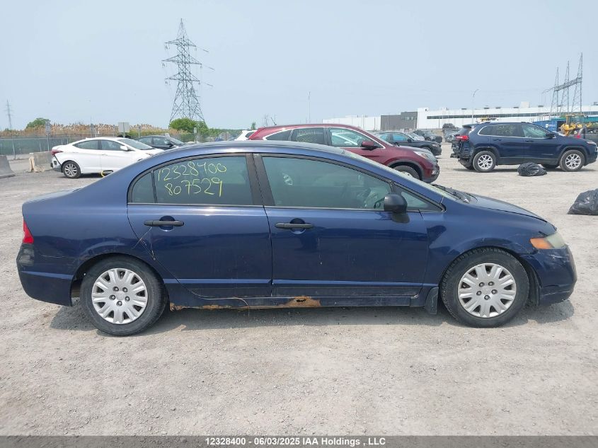 2006 Honda Civic Dx-G VIN: 1HGFA16326L807529 Lot: 12328400X