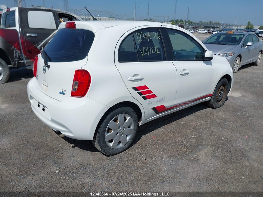 2015 Nissan Micra VIN: 3N1CK3CP9FL217272 Lot: 12345566