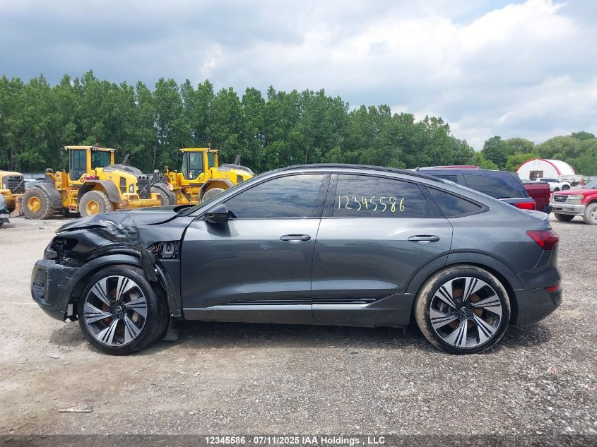 2024 Audi Q8 E-Tron VIN: WA1BABGE5RB035437 Lot: 12345586