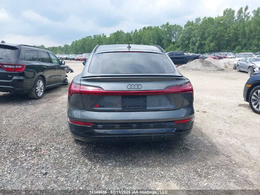 2024 Audi Q8 E-Tron VIN: WA1BABGE5RB035437 Lot: 12345586