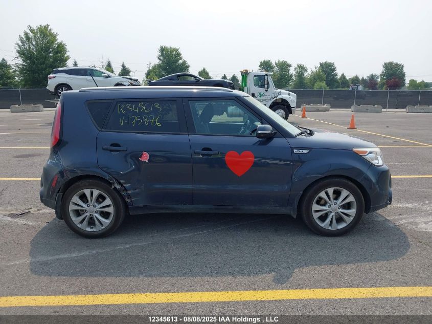 2015 Kia Soul VIN: KNDJP3A50F7175876 Lot: 12345613