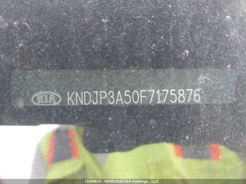 2015 Kia Soul VIN: KNDJP3A50F7175876 Lot: 12345613