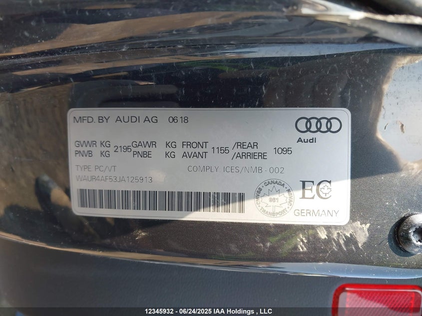 WAUR4AF53JA125913 2018 AUDI S5 photo no. 9