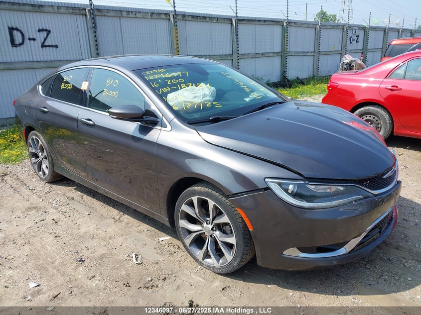 1C3CCCCG3GN187184 2016 Chrysler 200 C auction photo 1