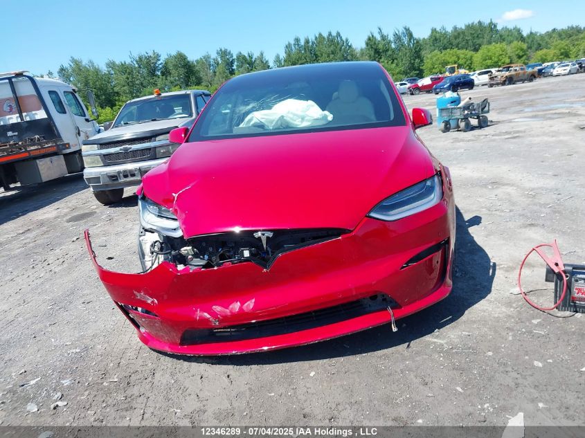 2022 Tesla Model X Awd VIN: 7SAXCBE53NF353740 Lot: 12346289