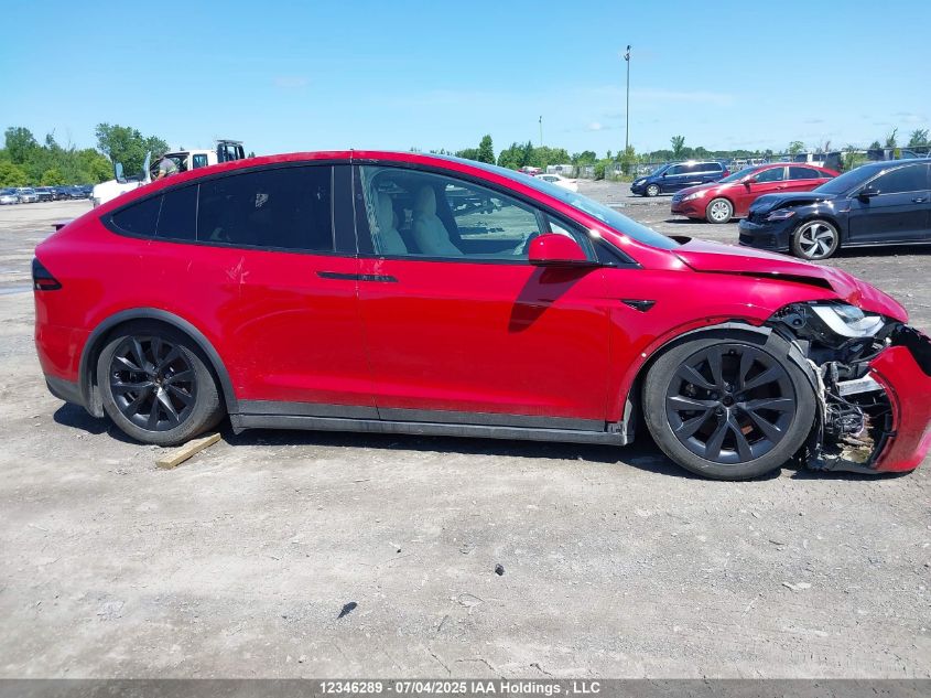 2022 Tesla Model X Awd VIN: 7SAXCBE53NF353740 Lot: 12346289