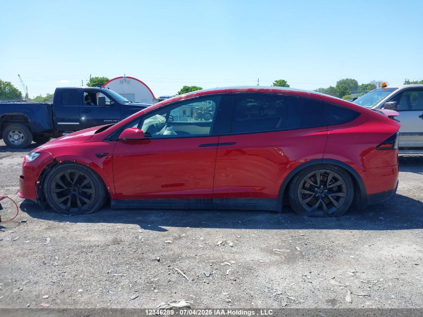 2022 Tesla Model X Awd VIN: 7SAXCBE53NF353740 Lot: 12346289