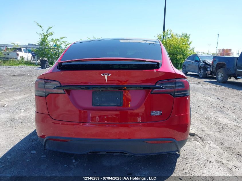 2022 Tesla Model X Awd VIN: 7SAXCBE53NF353740 Lot: 12346289