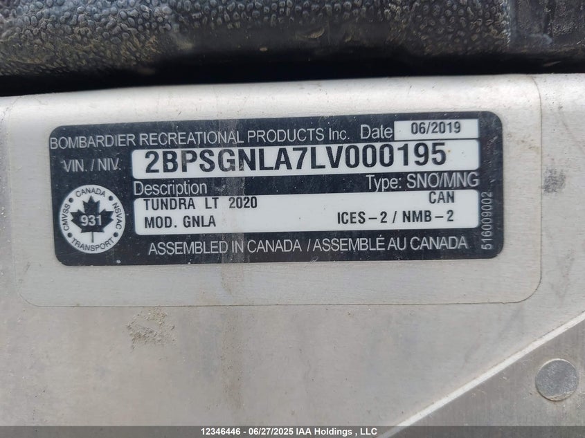 2BPSGNLA7LV000195 2020   photo no. 9