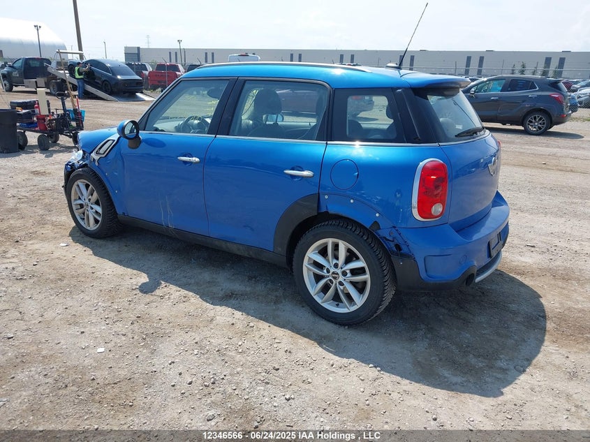 2011 Mini Cooper S Countryman VIN: WMWZC3C57BWM25641 Lot: 12346566