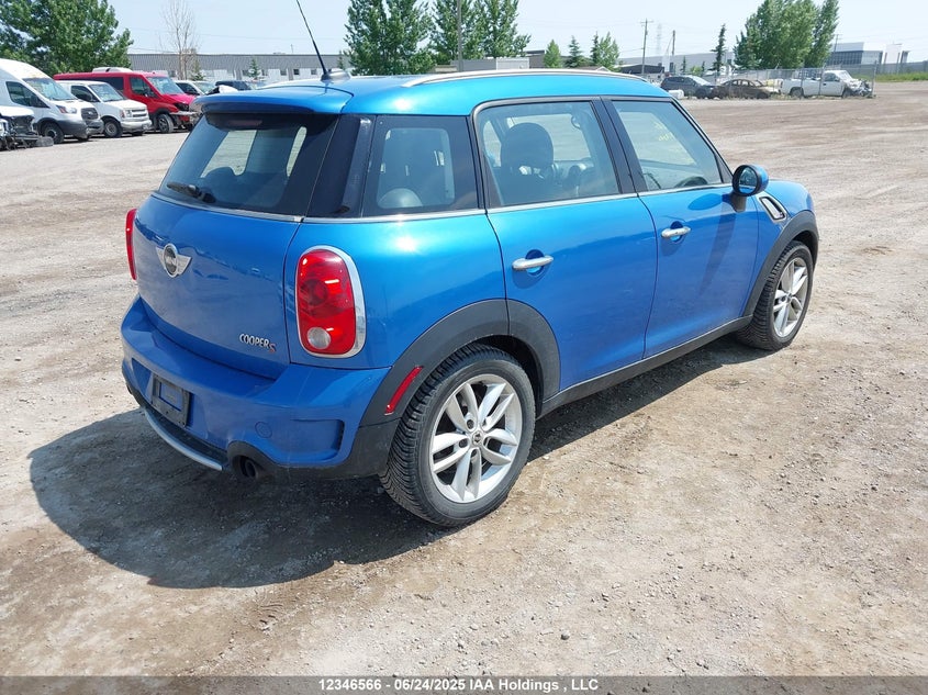 2011 Mini Cooper S Countryman VIN: WMWZC3C57BWM25641 Lot: 12346566