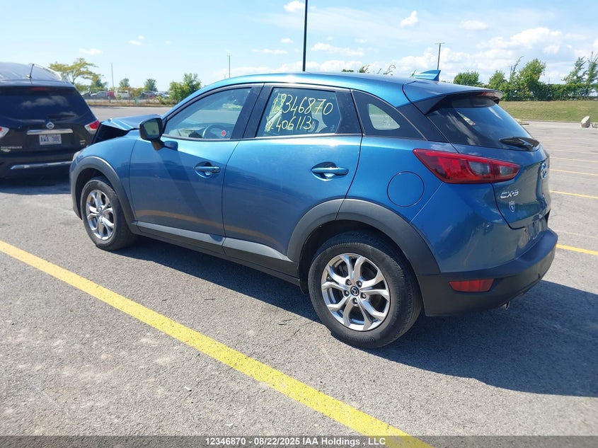 Vin: jm1dkdc75k0406113, lot: 2721228, mazda cx-3 touring 20193