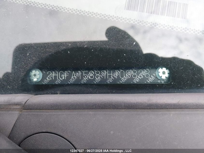 2007 Honda Civic Ex 4Dr VIN: 2HGFA15887H106828 Lot: 12347027