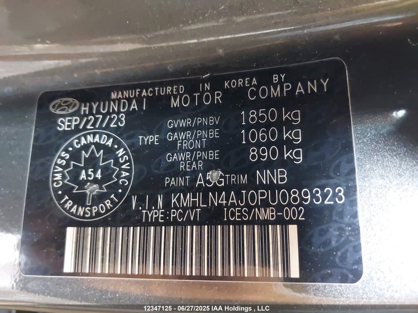 KMHLN4AJ0PU089323 2023 HYUNDAI ELANTRA photo no. 9