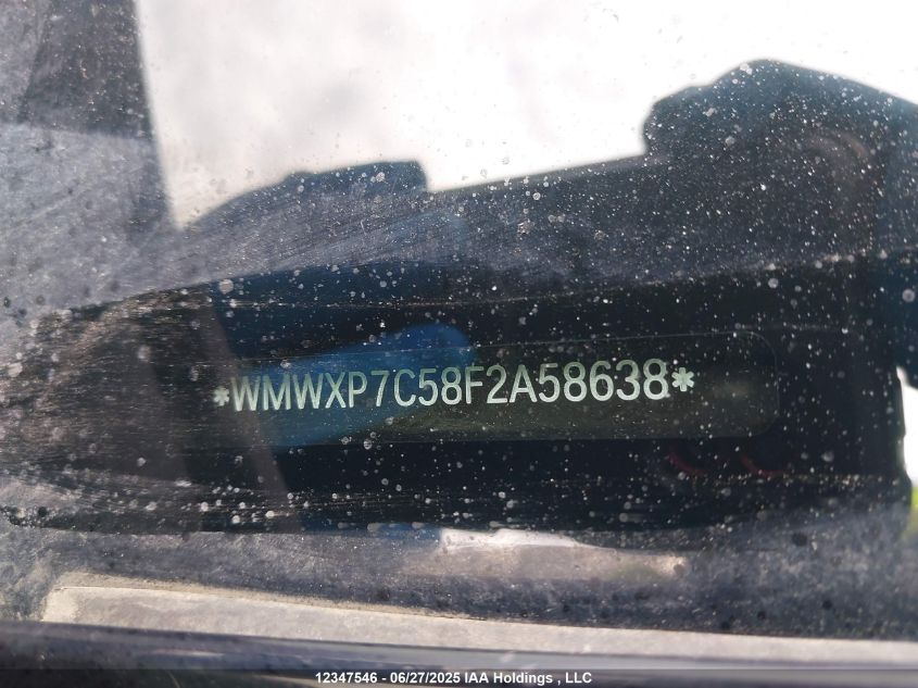 2015 Mini Cooper S VIN: WMWXP7C58F2A58638 Lot: 12347546