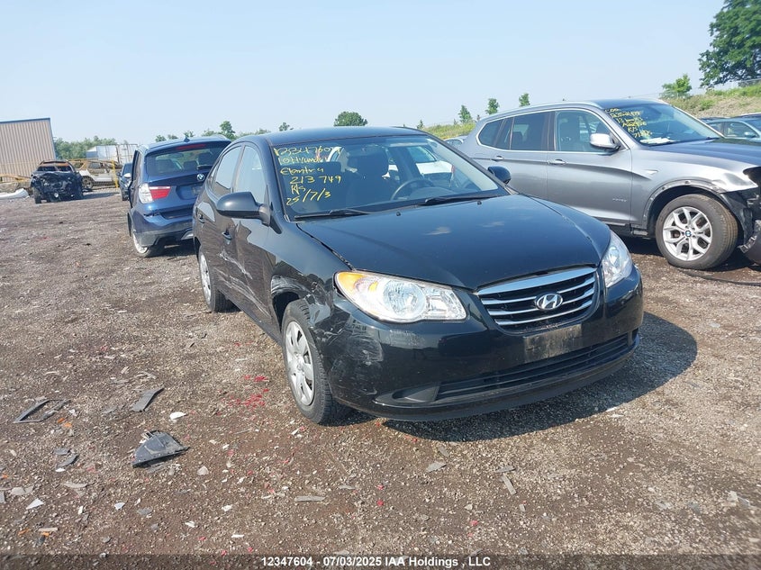 KMHDU4BDXAU213749 2010 Hyundai Elantra Blue/Gls/Se auction photo 1