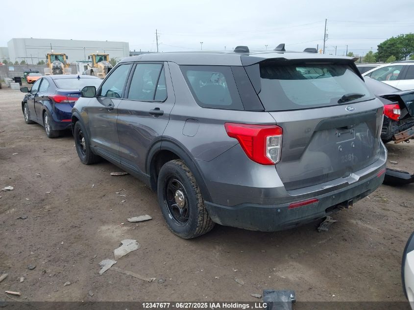 2021 Ford Explorer Police Interceptor VIN: 1FM5K8AB9MGB25361 Lot: 12347677