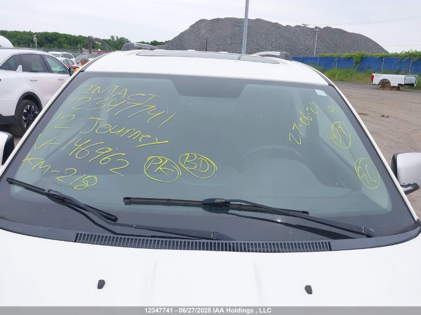 2012 Dodge Journey VIN: 3C4PDCCG1CT146962 Lot: 12347741